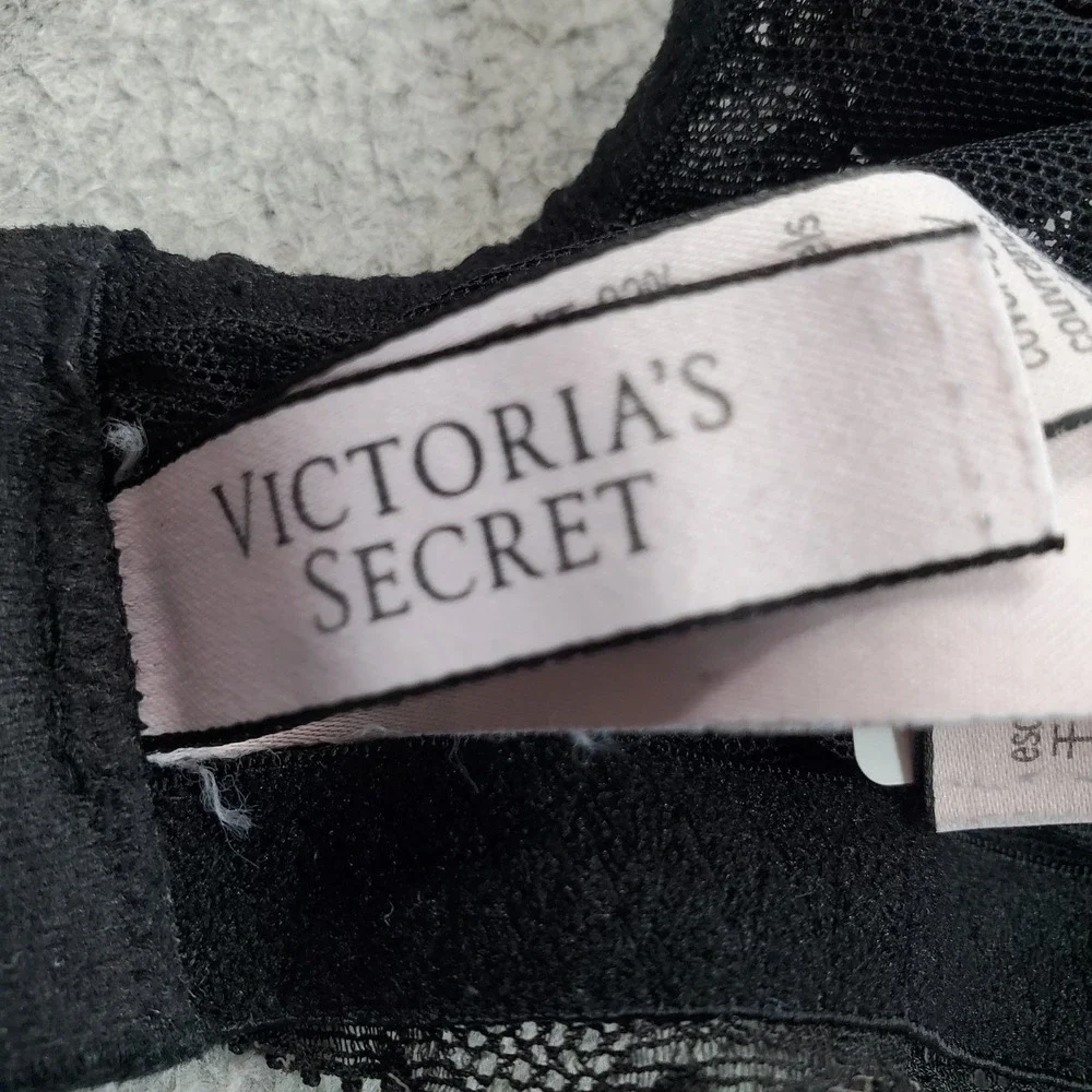 Victoria's Secret Women Bra 34DD Black Dream Angels Perfect Coverage T Shirt